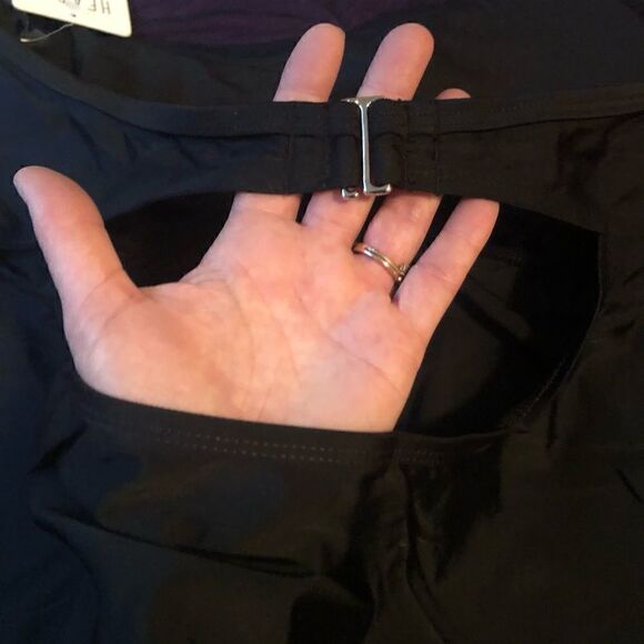 Heart & Harmony tankini  top  with colorful sequin and mesh at halter - Picture 4 of 5